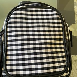 NWT! Lulu’s Clarissa Black and White Gingham Backpack